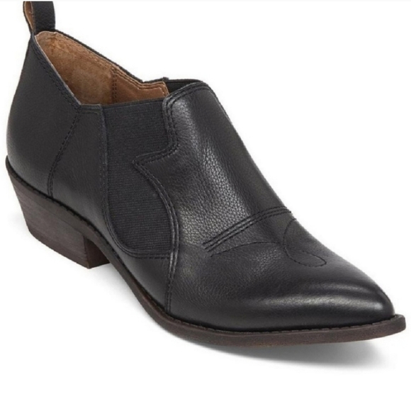Lucky Brand Joelle Western Bootie Black size 10 - Picture 2 of 10